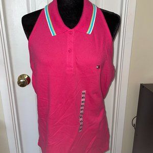 Tommy Hilfiger Sleeveless Golf Shirt - Fuschia